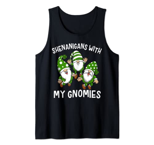 Shenanigans Squad Three Gnomes Truck Team St Patricks Day Camiseta sin Mangas