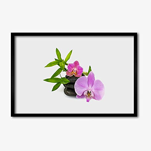 Affiche encadrée orchidée Tulup 60x40 avec cadre MDF aux finitions premium