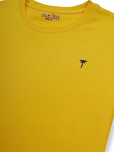 Image of PALM TREE Boys Multi Solid Cotton T-Shirt Pack of-3