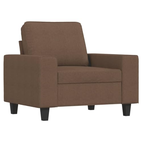 kithwjll 4-TLG. Sofagarnitur Braun, Stoff (100% Polyester), mit Sessel, 2er-Sofa, 3er-Sofa & Hocker, Robuste Wohnzimmermöbel für Entspannung, Bequemes Sitzmöbel Set – Bild 4
