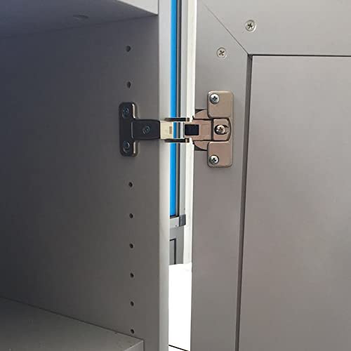 270 Degrees Folding Hinge - Furniture Door Hinges Zinc Alloy Wardrobe Hinges Fixing Accessories Corner Hinges for Kitchen Cabinet with 6 Screws(Movable)