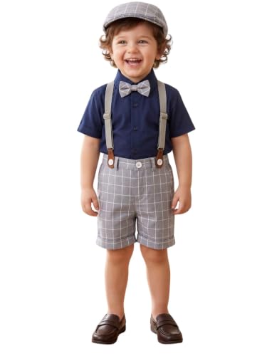 Image of AJ DEZINES Kids Casual Wear Clothing Cotton Shirt Short Set For Boys