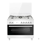 SOLTHERMIC F9L50G2RB COCINA BLANCA/ANCHO 90 CMS / 5 FUEGOS/HORNO PANORAMICO 115 L. / GAS BUTANO Y GAS CIUDAD/ENTREGA A DOMICILIO 'ALTA GAMA'