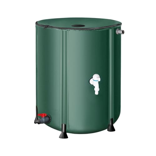 Image of CALANDIS Foldable Rain Barrel Portable Water Storage Tank for Outdoor Camping Garden 200L
