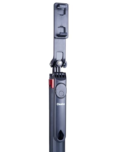 Image of Osaka 71 inch Selfie Stick Tripod with Reinforced 4-Leg Tripod Stand Comes with 360 Rotatable Handle for Panoramic Shots with Detachable BT. Ultimate Stability for Smartphones, Ring Lights, GoPro