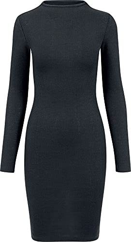 Urban Classics Vestido de Costilla para Mujer, Negro (Black 7), XS
