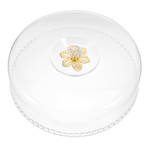 KICHOUSE Copertura Trasparente per Torta Rotonda 28 CM, Campana Antipolvere per Dolci e Dessert, Copertura a Cupola Leggera e Resistente per Buffet, Feste e Cucina Professionale