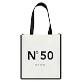 NGLIV 50th Birthday Gifts for Her Women, 1976 Birthday Gifts for Women Canvas Tote Bag Shopping Bags, Unique 50 Years Old Birthdays Gift for Mom Wife Aunt Friends Her