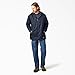 Dickies Mens Fleece Lined Hooded Jacket Work Utility Outerwear, Dark Navy, XX-Large US