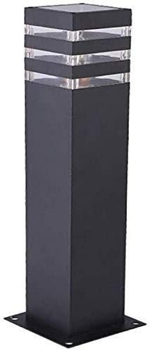 Classic Outdoor Lighting Design Outdoor Pathway Lamp Outdoor Garden Lamp High Quality Aluminum Pedestal Lamp Black Pathway Lighting Street Light Lawn Lamp, 9 * 13 * 40CM