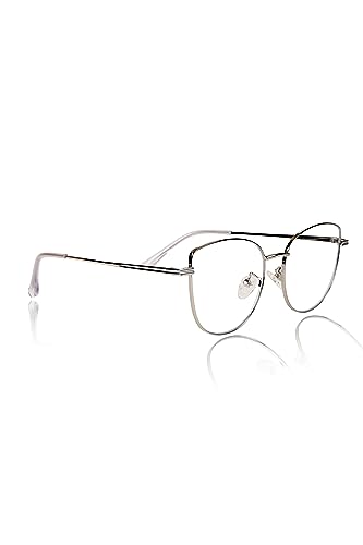 Image of Jodykoes Cat Eye Frames for Women Premium Series Designer Eyeglasses with Blu Cut Anti-Glare Protection | Fashionable Metal Frames | Ideal for Computer and Blue Rays
