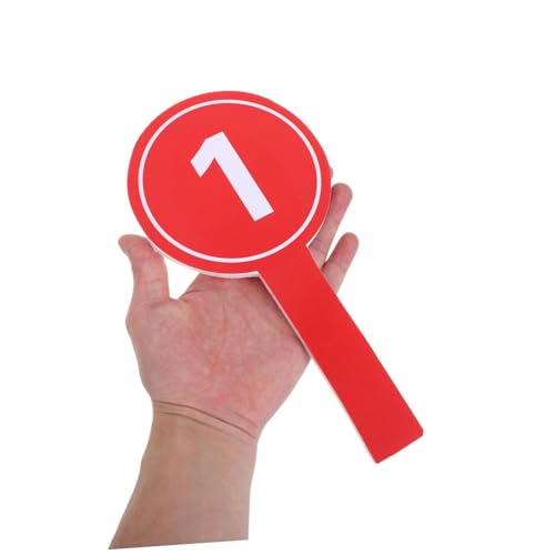 Paddle de puntuación ergonómico rojo 10 piezas miniatura 4