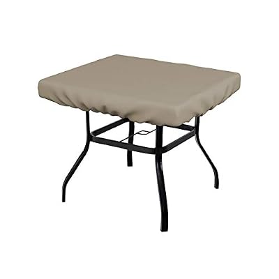 Covers & All Square Table Top Cover, 12 Oz Waterproof UV & Weather Resistant Patio Table Cover, Outdoor Table Cover for Patio Outdoor Furniture & Coffee Table (36” L x 36” W x 6” H, Beige)