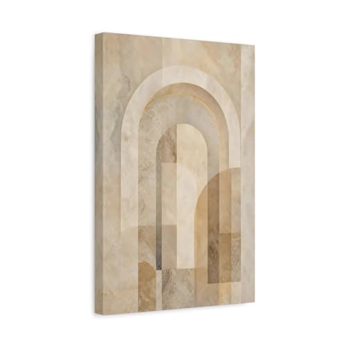 Impression sur toile arches géométriques de qualité supérieure avec châssis de 3cm