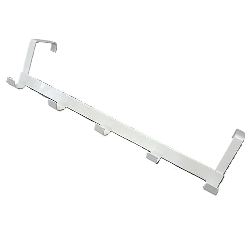 BFSAzasc Over Door Hanger Over The Door Hooks, Bathroom Kitchen Organizer Rack for Clothes Coat Hat Hanger Home Organization Hook Over Door Hook(White)