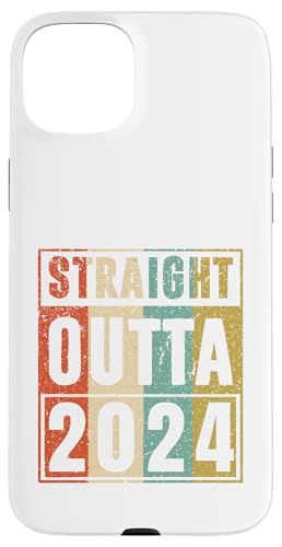Straight Outta 2024 Classic Birth Of Birthday 2024 Vintage �X�}�z�P�[�X iPhone 15 Plus �p