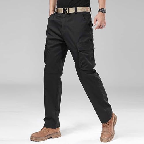 DuDubaby Big and Tall Pants for Men Vintage Paratrooper Outdoor Comfortable Casual Hiking Tactical Stretch Military Combat4