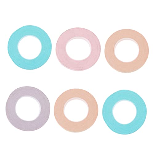 MOLUCKFU 6本 医療用 テープ インサート カラー ダクト テープ スポーツ テープ 接着剤 アスレチック フィンガー テープ 指 接着剤 テープ 爪 テープ 指 親指 指 ピック