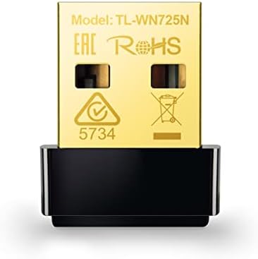 TP-Link 150 Mbps Wireless Nano USB Adapter, 2.4 GHz, Wi-Fi Dongle for Windows11/ 10/7/8/8.1/XP/ Mac OS 10.9-10.14 Linux Kernel 2.6.18-4.4.3 (TL-WN725N)