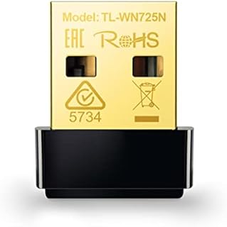 TP-Link 150 Mbps Wireless Nano USB Adapter, 2.4 GHz, Wi-Fi Dongle for Windows11/ 10/7/8/8.1/XP/ Mac OS 10.9-10.14 Linux Kernel 2.6.18-4.4.3 (TL-WN725N)