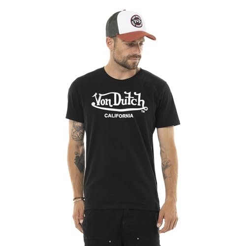 Image of Men's T-Shirt 100% Cotton, Men's T-Shirt First, Round Neck, Regular Fit, Black/White, XL