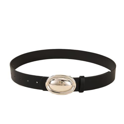 Casual Waist Belt Punk Chain For Stylish Cowgirl Buckle Retro Oval Buckle Waist Chain 2000s Trend Belt