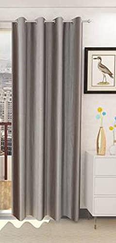 RDK Polyster Solid Long Crush Plain Door Curtain, 8 Feet, Grey-Pack of 1pc (B09FH4RXH4) Amazon Price History, Amazon Price Tracker