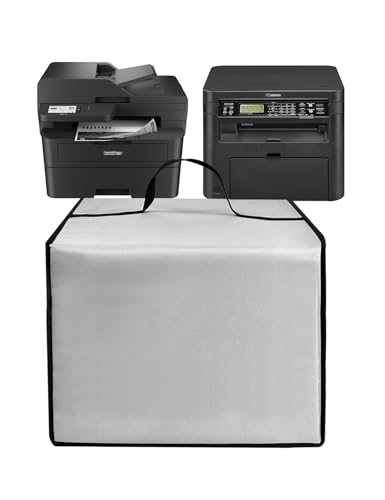 Image of Printer Dust Cover for Brother DCP-L2640DW Laser Printers | Universal Case Protector for Canon Image Class D570 Printers Anti-Static Waterproof Printer Covers(Cover Only)(Silver)