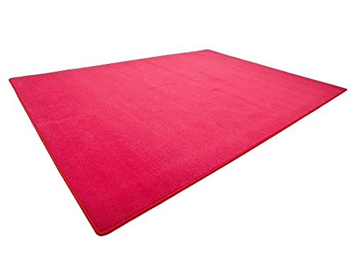 HEVO Vorwerk Bijou rubinrot Teppich | Spielteppich Nicht nur für Kinder 160x200 cm