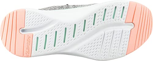 Skechers Skechers Solar Fuse-Brisk Escape, Women's Low-Top Trainers, Grey (Gray Knit Mesh/Black, Pink & Mint Trim Gymt), 5.5 UK (38.5 EU)