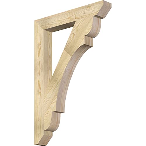 4"W x 28"D x 40"H Olympic Slat Rough Sawn Bracket, Douglas Fir