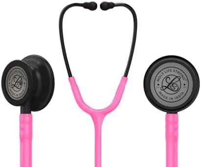 Classico III Zed_Black Light Wait Chest Pies Stethoscope, Stainless Steel Dual-head stethoscope For Nurses/Students/Doctors Acoustic Stethoscope (Pink)