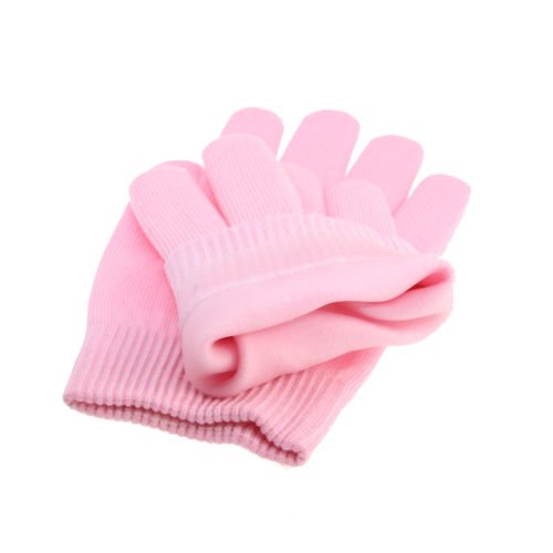 Store Pink Moisturize Gel Spa Gloves Soften Repair And For Cracked Skin Treatment (One Pair)-image-3
