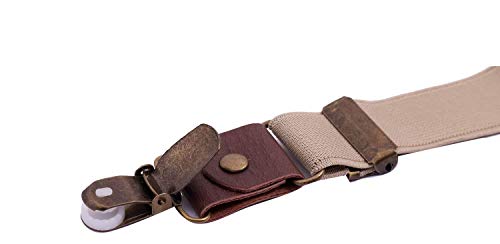 Orsky Little Boys' Suspenders And Bow Tie Adjustable With Copper Clips 30" Tan #TOP5