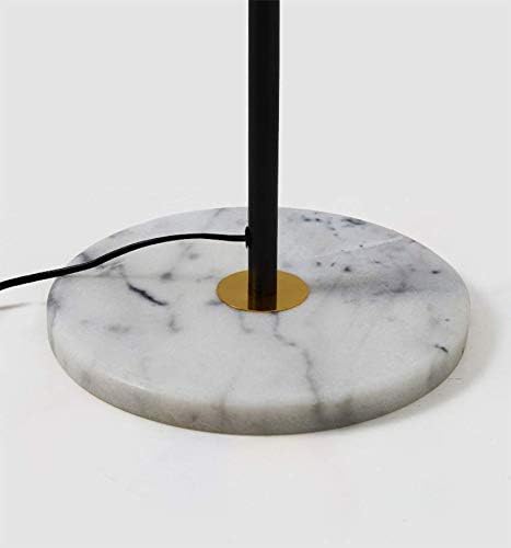 LITFAD Spiral Ball Floor Light Postmodern Ivory Glass 6 Bulbs Gold and Black Stand Up Lamp Modern LED Floor Lamp for Living Room Bedroom Hotel