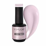 N.HYPE Elastic Rubber Base Coat. UV/LED Curable. Correcting Coating with Enhanced Adhesion. Soak OffÉ (Delicate Pink)