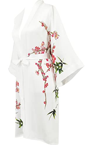 women's 100% silk kimono, short bathrobe pajamas, kimono pajamas2