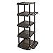Stojak na buty Stojak na buty 5 poziomów ABS Stojak Parasolowy Pionowy Półka Buty Home Dormitorium Enterway Balkon Space Saving Shoet Stand 14.9in Praktyczny (Color : Brown)