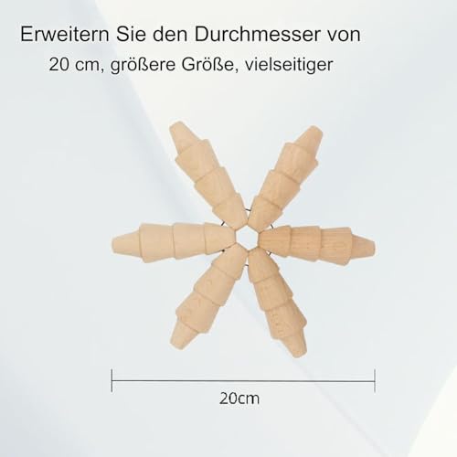 Dessous de verre pour aliments chauds avec set de table créatif pliable en bois