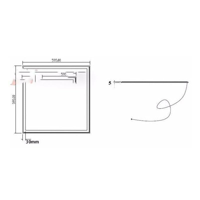 Panel LED 60 x 60 Slim 48 W blanco (Pack de 6) – Blanco frío 6000 K – 8000 K