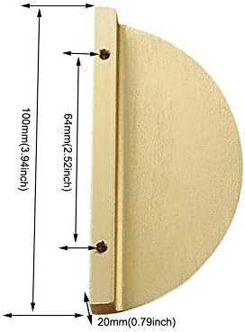 Half Circle Moon Drawer Pull Handles Dresser Pulls Cabinet Handle With Screw, Semicircle Drawer Knob Pull Handles Brass Gold Pull Handle For Kitchen, Room, 1 Pcs/4 Pcs