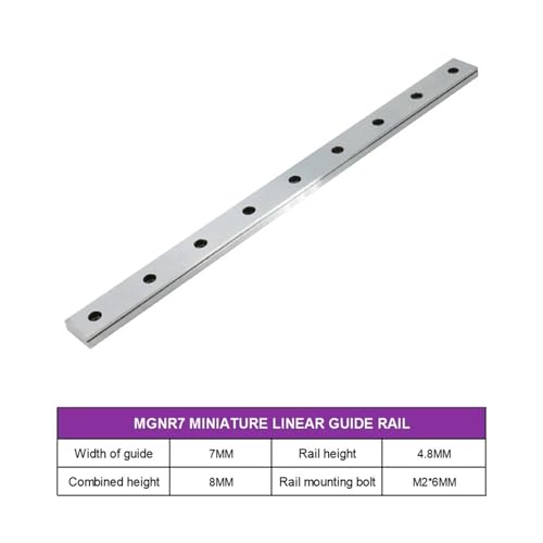 Rail lineaire miniature MGNR7 resout jeu axe robotique
