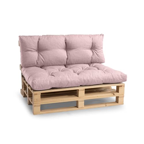 Gutekissen Palettenkissen, Gartensofakissen, Gesteppte Kissen gefüllt mit granuliertem Poulirette-Schaum, viele Farben und Größen PPI (Sitzkissen...