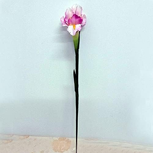 Artificial And Dried Flower 10Pcs Artificial Silk Iris Flowers Wedding Party Decoration Fake Flower Home Vase Garden Plants Accessory -,Pink