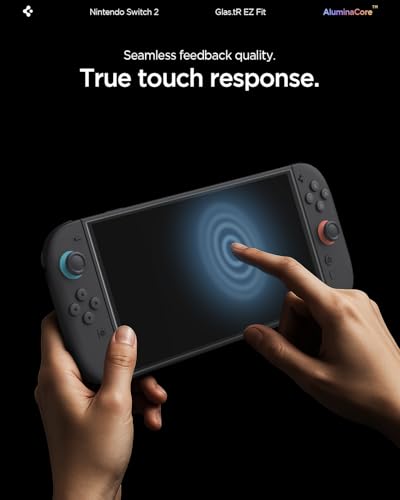 Film protection écran Nintendo Switch 2 verre trempé Spigen Glas.tR kit - 7