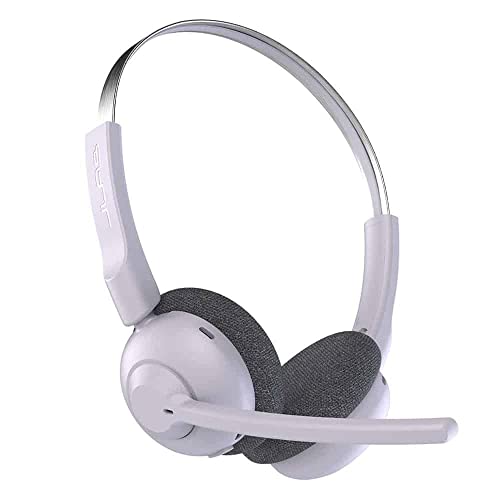 Jlab Go Work Pop On-Ear Wireless Headset | Lilac | 50+ Hours Playtime | Bluetooth Multipoint | Rotating Boom Mic | Noise Canceling Mems Microphone | Light-Weight And Portable | For Pc/Mac Or Mobile #TOP30