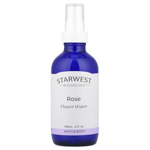 Eau de rose lotion tonique Starwest Botanicals soin visage naturel peau sensible 118ml