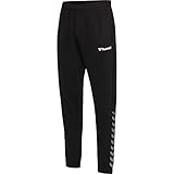 Rippbündchen Hummel Herren hmlAUTHENTIC Sweat Pant, Black/White, L