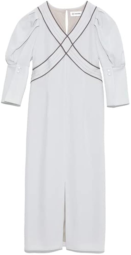 リリーブラウン　クロスデザインストレートワンピース　結婚式　ドレス　オケージョン リリーブラウン クロスデザインストレートワンピース 結婚式