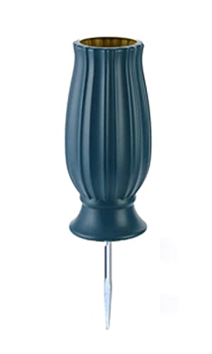 TFANUO Cemetery Vases with Spikes,Grave Vases for Cemetery with Metal Spikes and Drainage Holes,Cemetery Vases for Headstones Memorial Gifts Loss of Loved One - Image 2